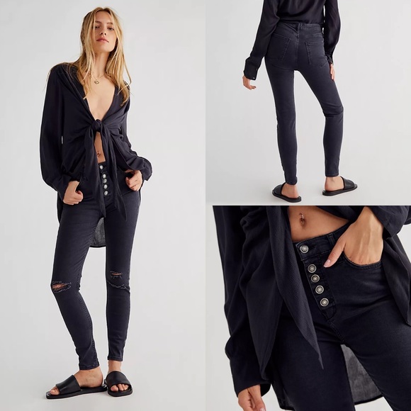Free People Denim - Free People Sabrina super skinny jeans